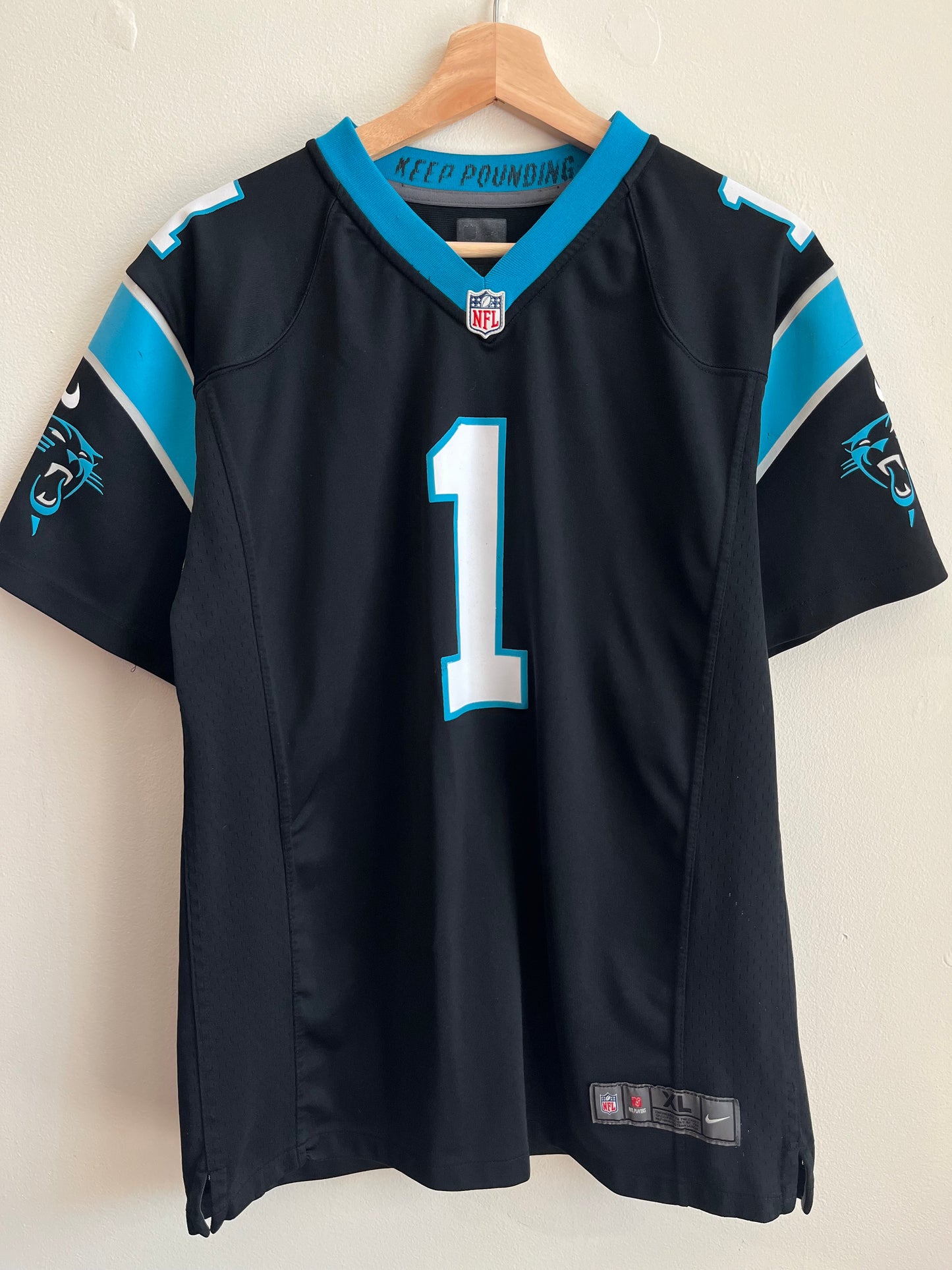 2010s Carolina Panthers Cam Newton Home Jersey (Youth XL)