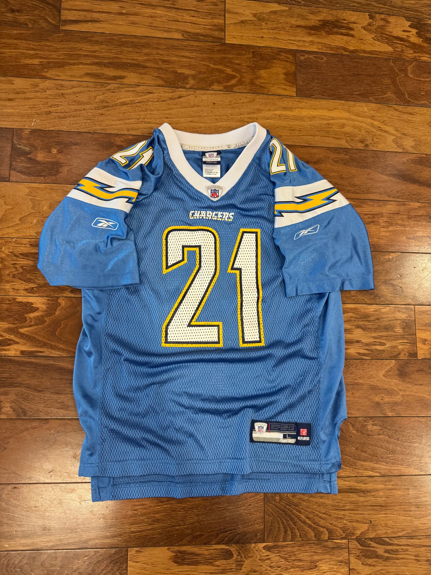 00s San Diego Chargers LaDainian Tomlinson NFL Reebok Jersey (Youth L)
