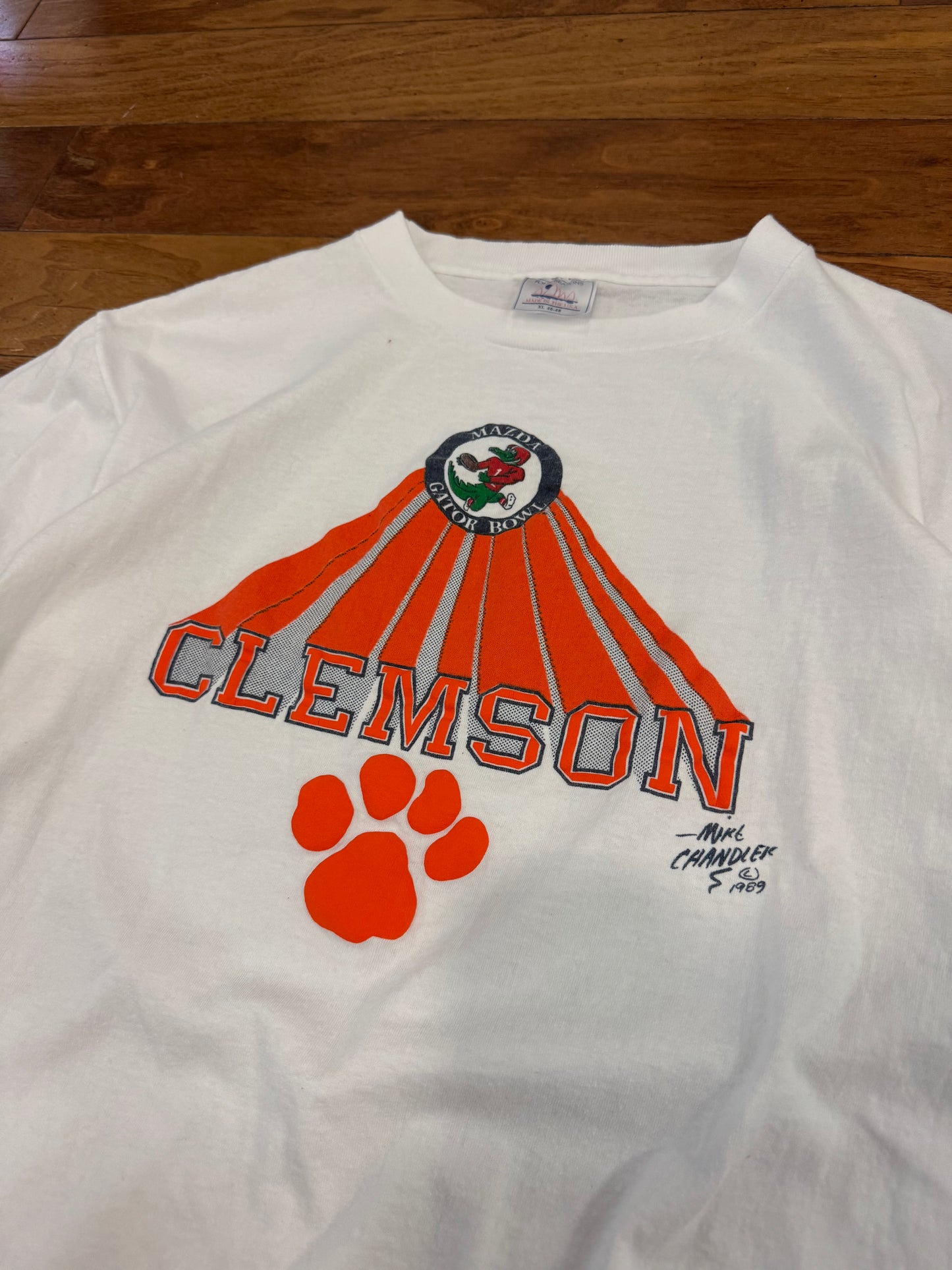 90s Clemson University Gator Bowl Tee (XL)