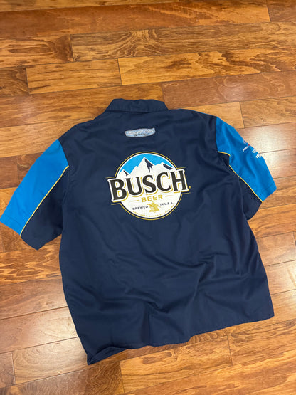 00s Nascar Busch Beer Mechanic Shirt (XXL)