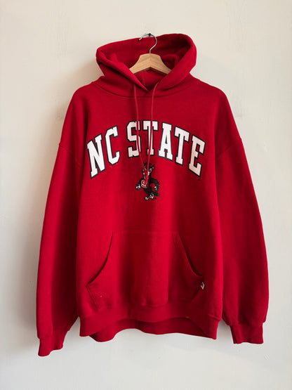 2000s NC State Wolfpack Russell Athletics Red Hoodie (L)