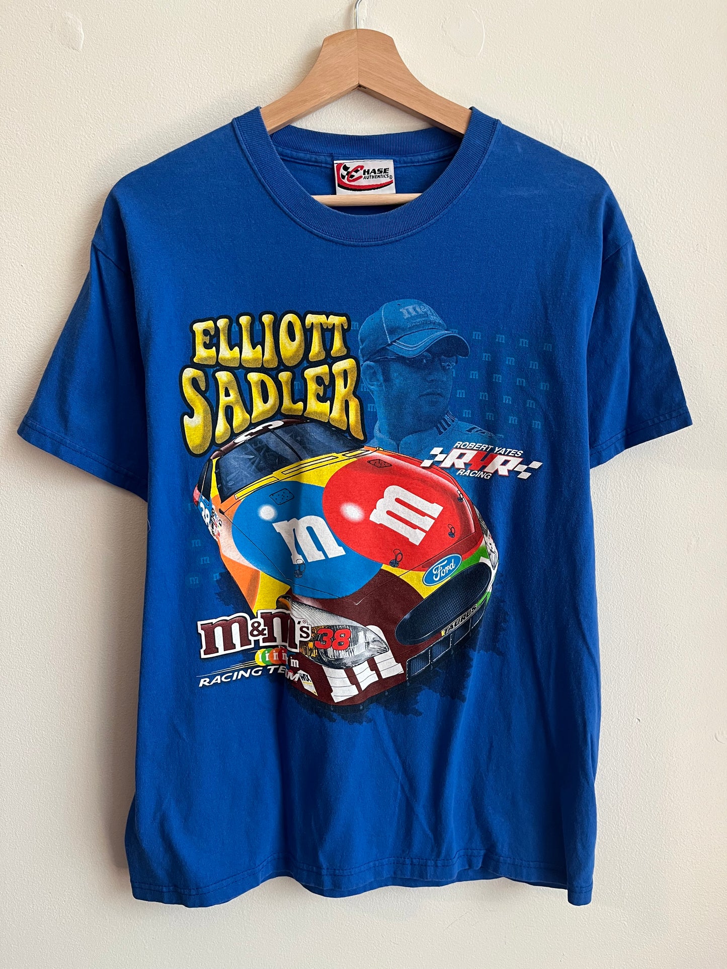 00s Nascar M&M's Elliot Sadler Blue Tee (M)