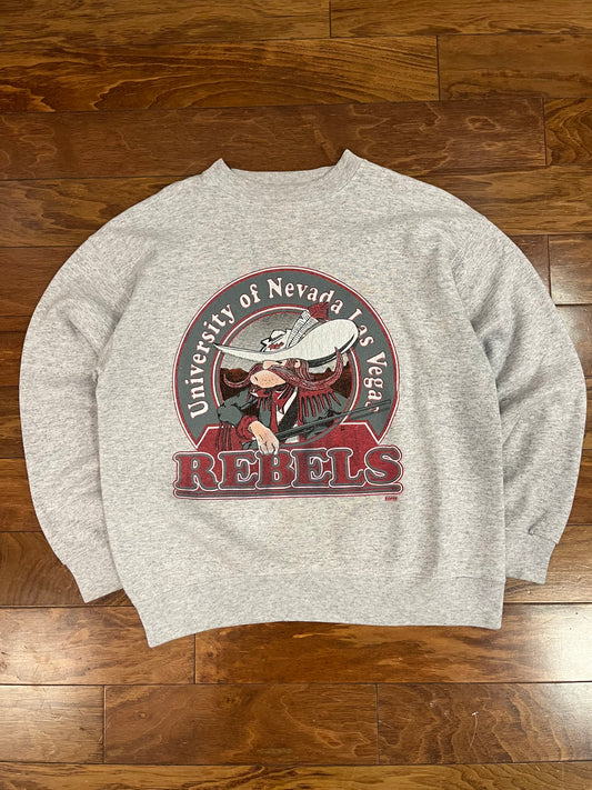90s University of Nevada Las Vegas (UNLV) Rebels Vintage Soffe Crewneck (XL)