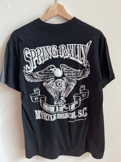 1997 Spring Rally Myrtle Beach Biker Tee (M)