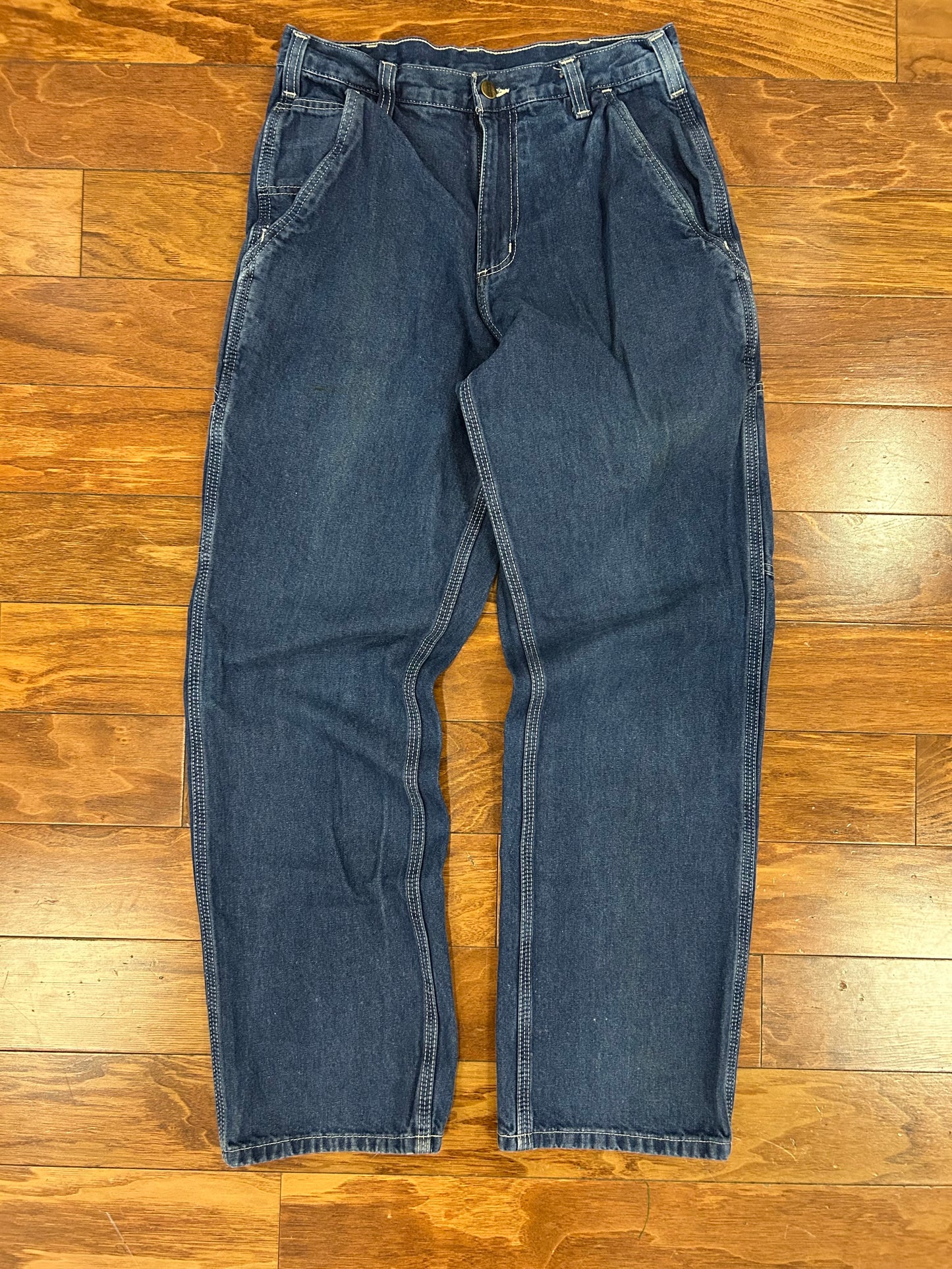 00s Carhartt Dark Wash Carpenter Jeans (30 x 32)