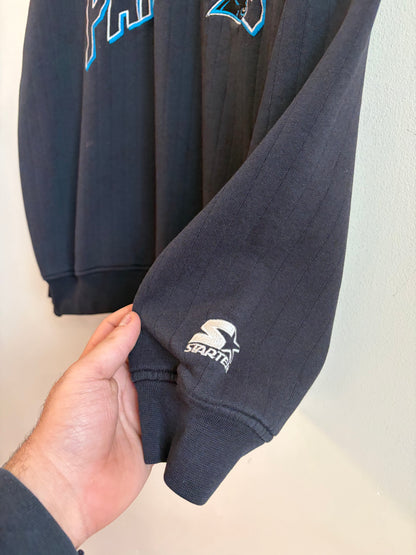 90s Carolina Panthers Embroidered Starter Crewneck (L)