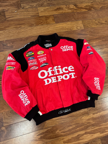 00s Office Depot Carl Edwards Nascar Racing Jacket (XXL)