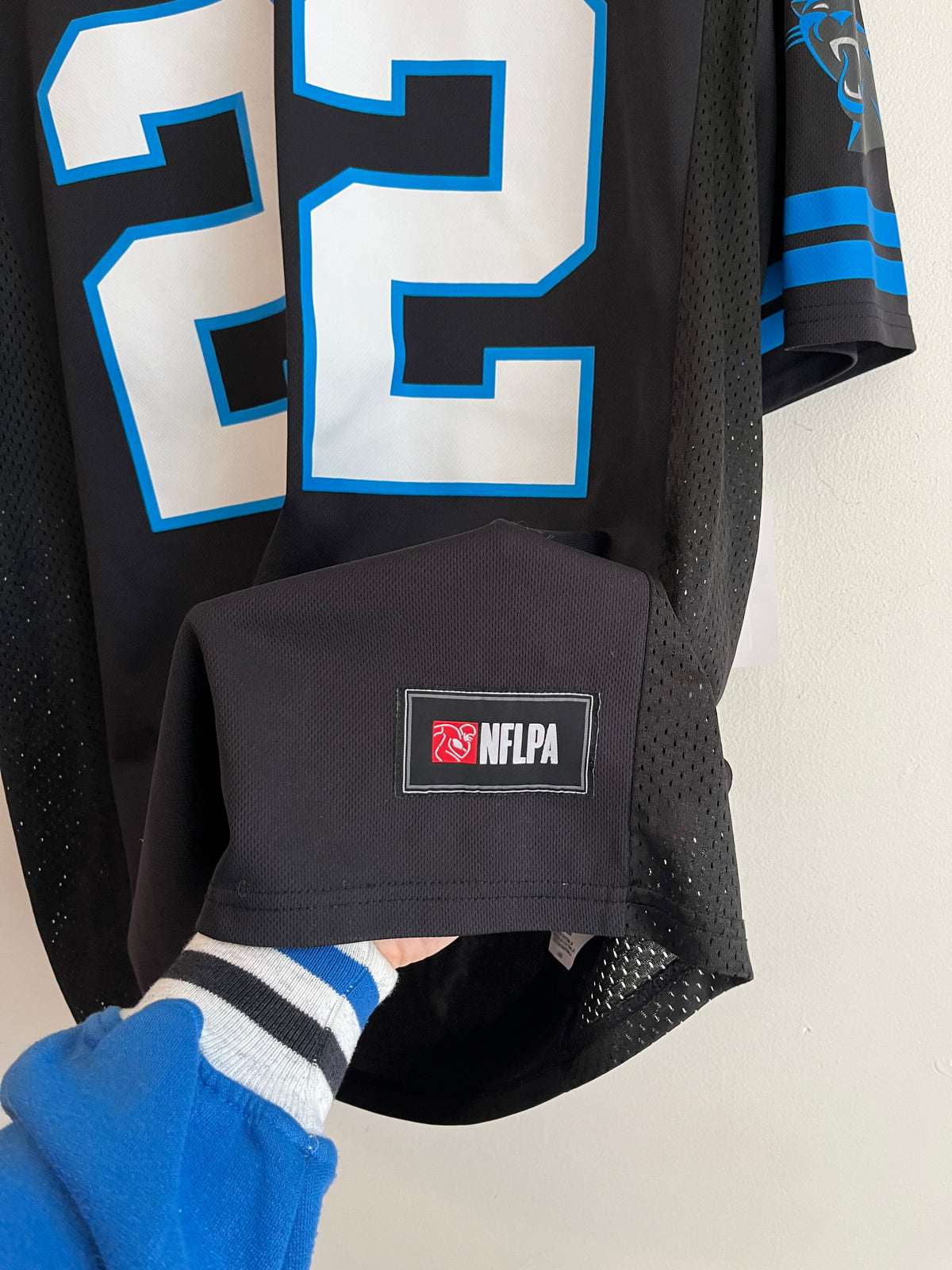 2010s Carolina Panthers Christian McCaffery Team Apparel Jersey (L)