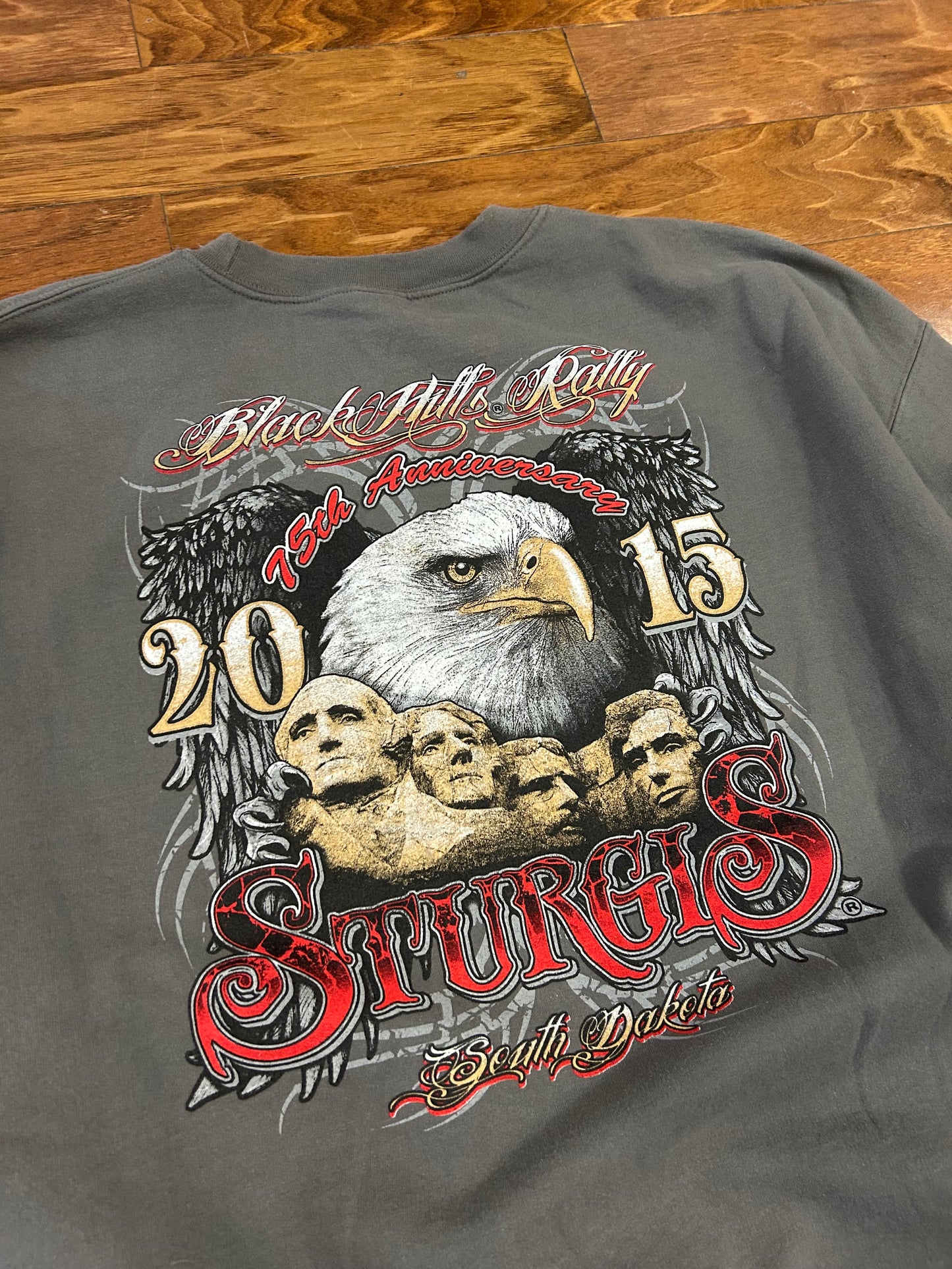 2015 Sturgis Black Hills Rally Biker Crewneck (XXL)