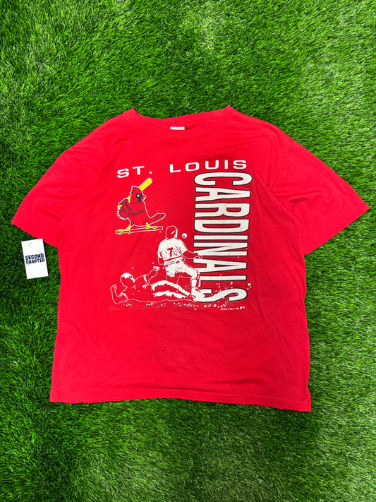 1990 St Louis Cardinals Sliding Graphic Tee (L)