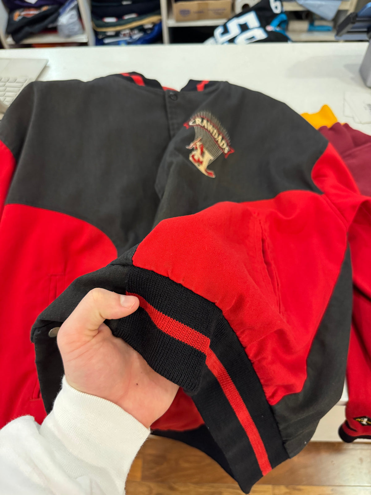 90s Hickory Crawdads Vintage MLB Letterman Jacket (XL)