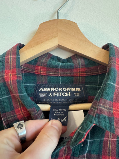 00s Abercrombie & Fitch Button Down Flannel Shirt (L)
