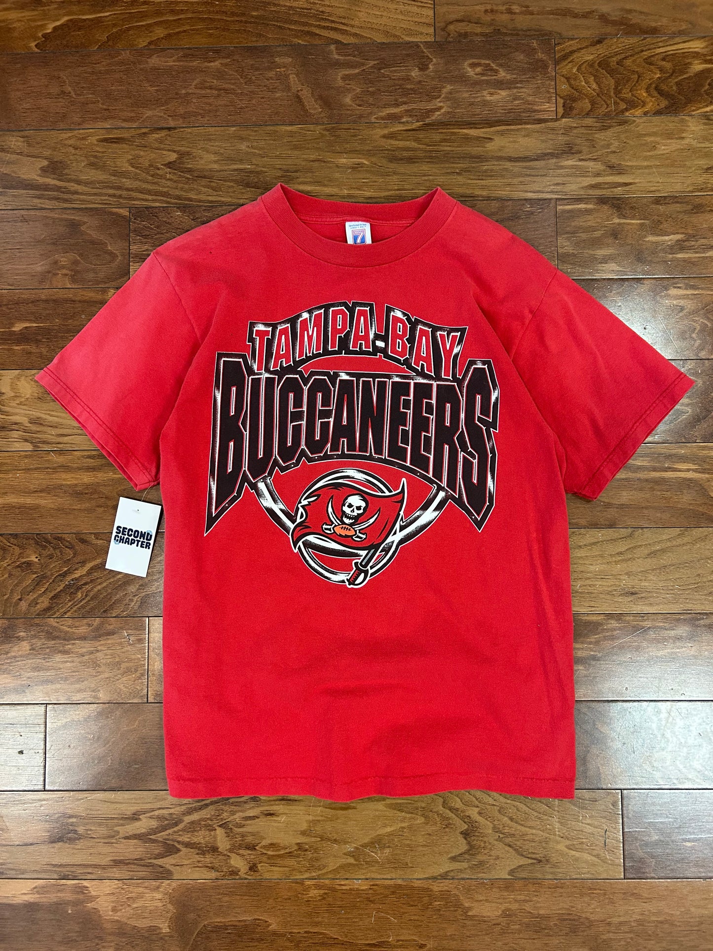 90s Tampa Bay Buccaneers Logo 7 Tee (L)