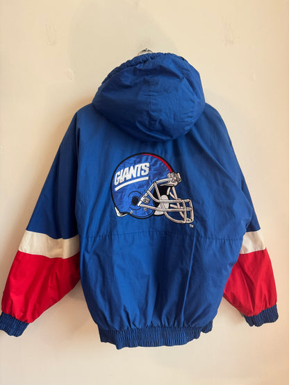 90s New York Giants Pro Player Reversible Puffer Jacket (M)