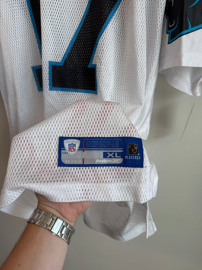 00s Carolina Panthers Jake Delhomme Reebok Away Jersey (XL)
