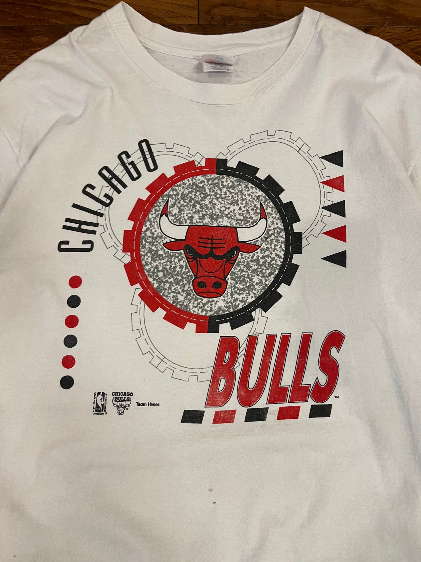 90s Chicago Bulls Team Hanes Vintage NBA Graphic Tee (XL)