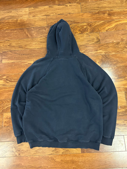 00s Adidas Navy Embroidered Hoodie (XL)