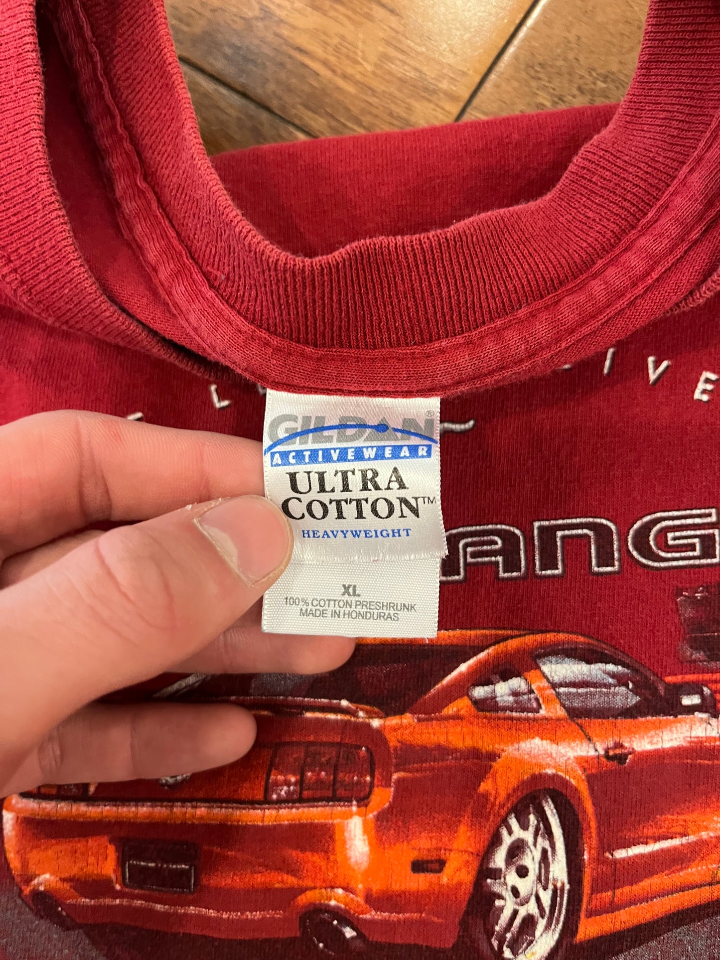 00s Ford Mustang Maroon Tee (XL)