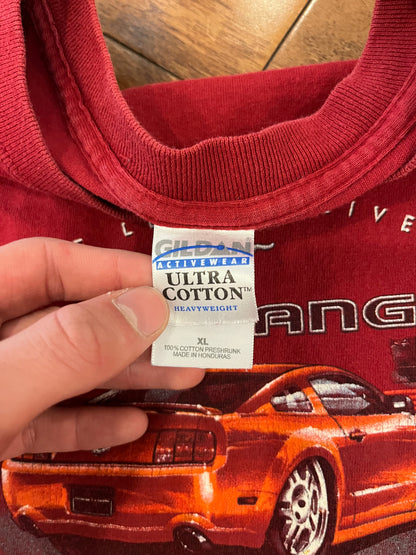 00s Ford Mustang Maroon Tee (XL)