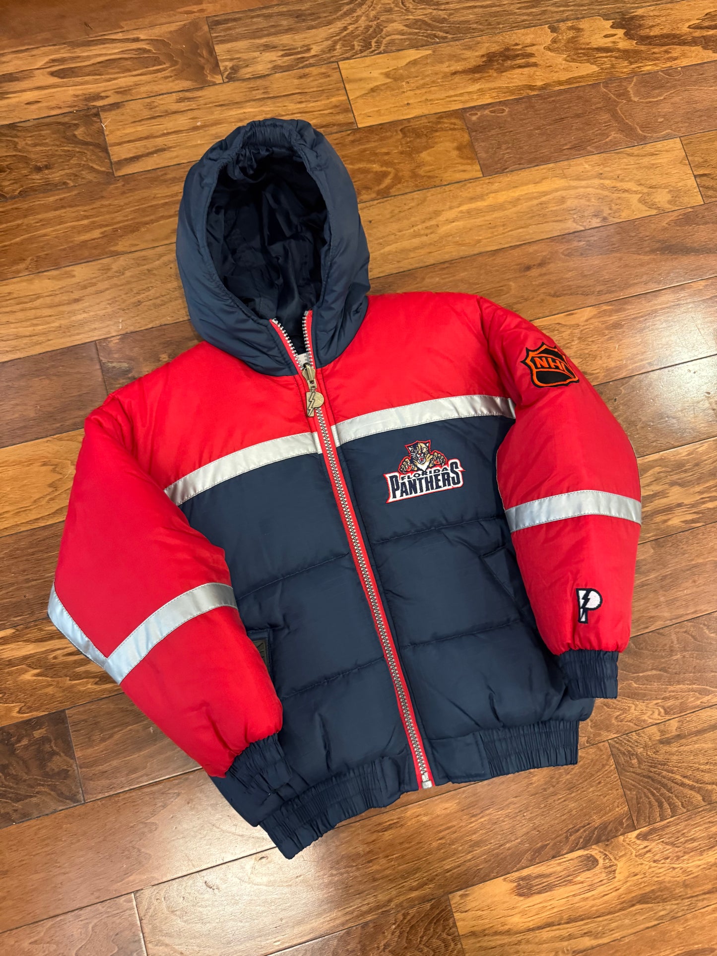 90s Florida Panthers Deadstock Puffer Jacket (Youth M)