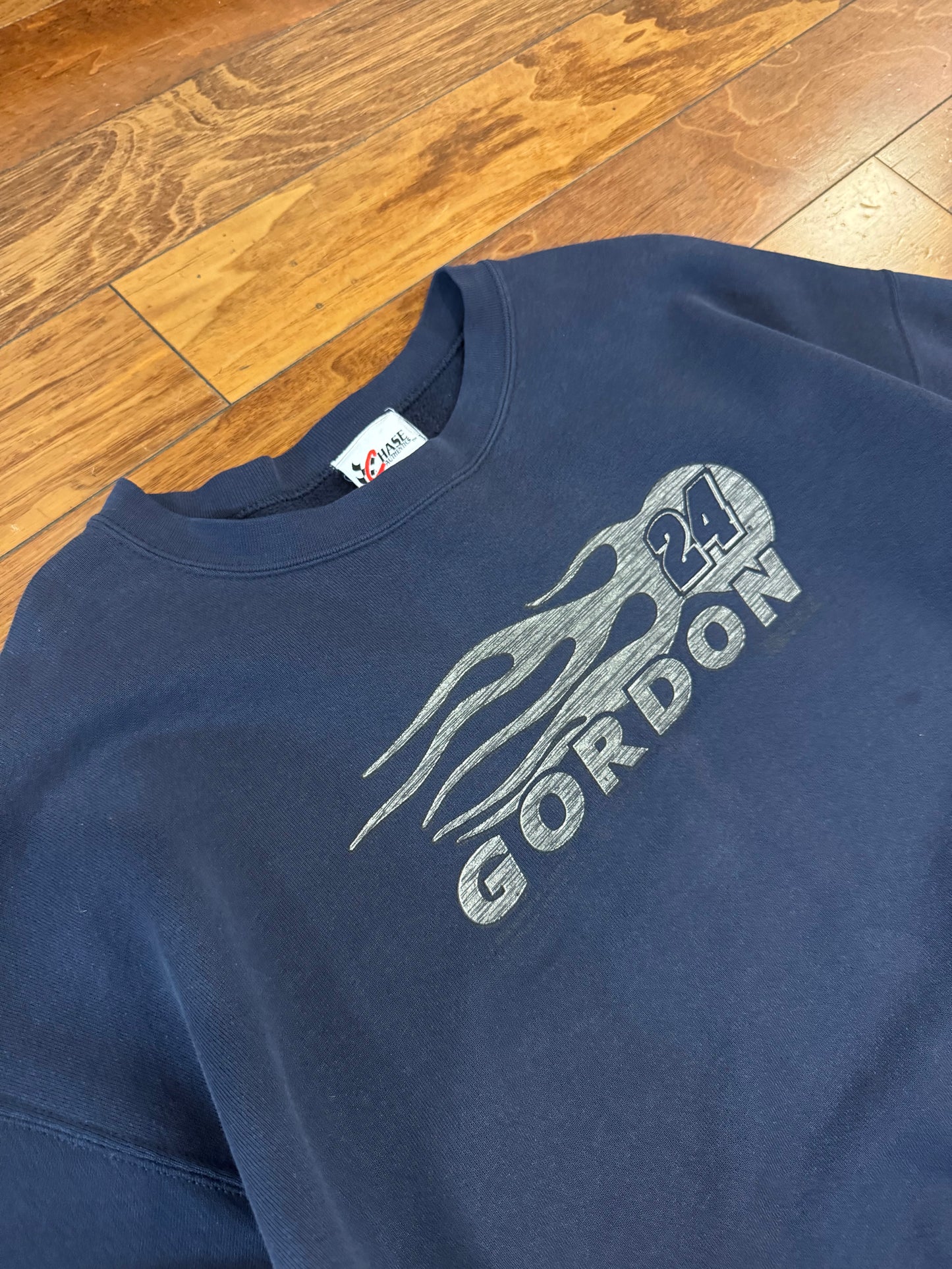 00s Jeff Gordon #24 Vintage Nascar Flames Crewneck (XL)