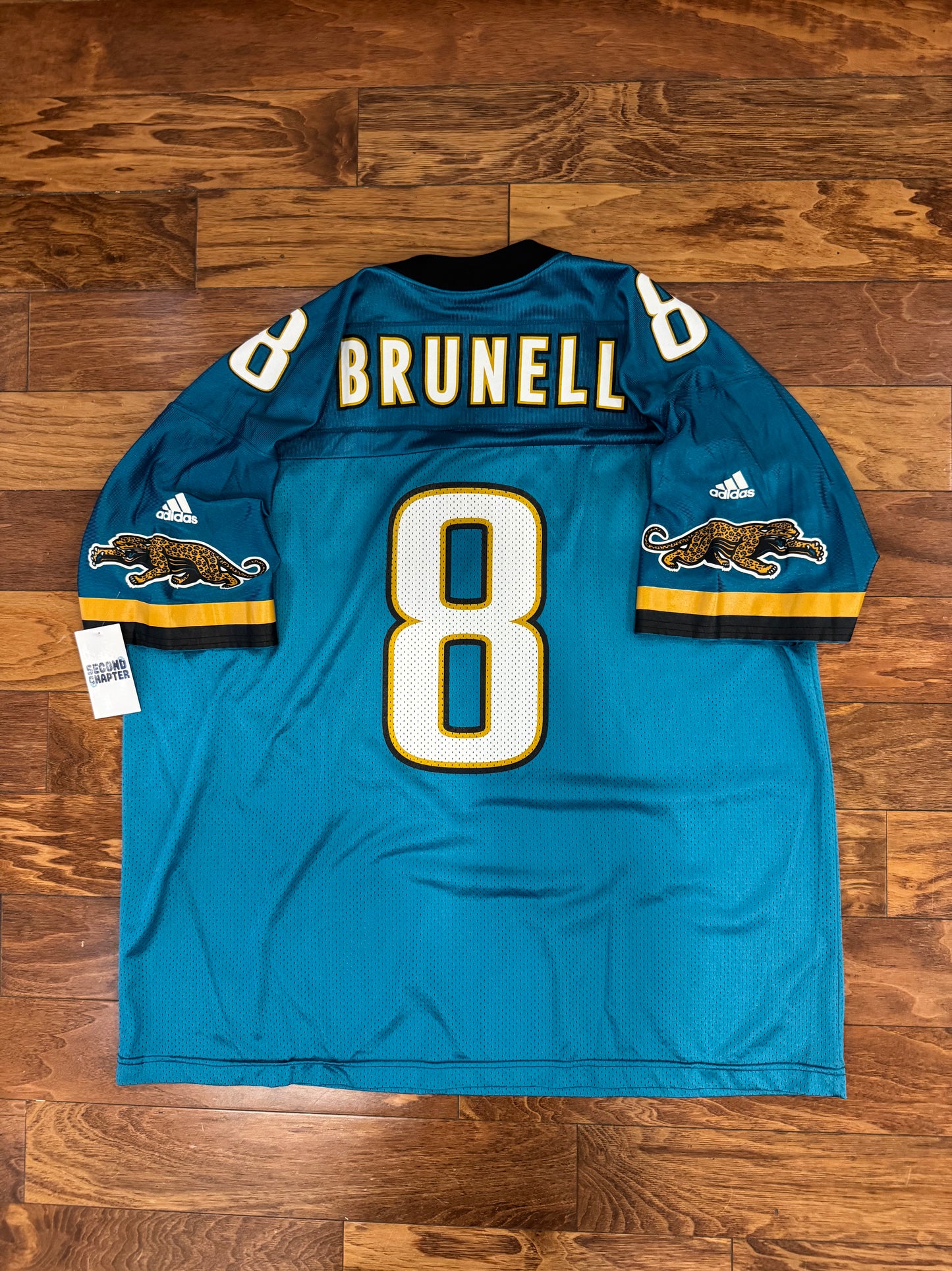 90s Jacksonville Jaguars Mark Brunell #8 Adidas Football Jersey (XXL)