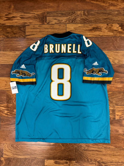 90s Jacksonville Jaguars Mark Brunell #8 Adidas Football Jersey (XXL)