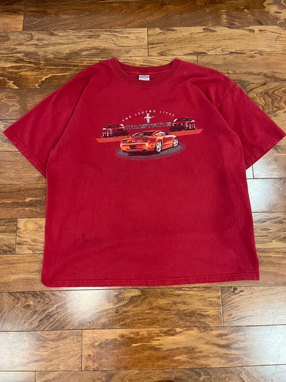 00s Ford Mustang Maroon Tee (XL)