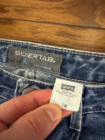 2001 Levi's Silver Tab Medium Blue Wash Women's Bootcut Flared Jeans (31 x 30)
