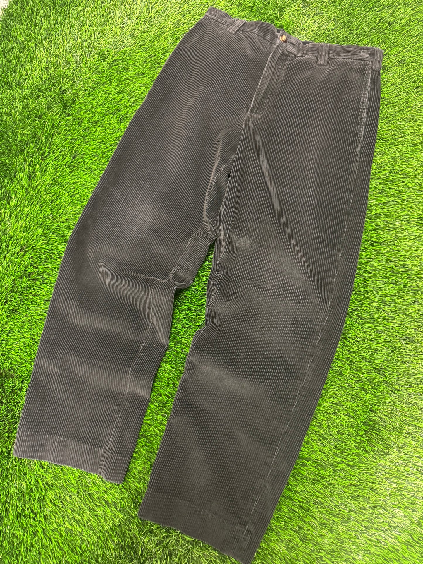90s LL Bean Vintage Black Corduroy Pants (31 x 30)