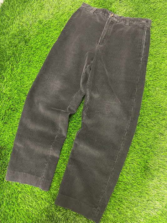 90s LL Bean Vintage Black Corduroy Pants (31 x 30)