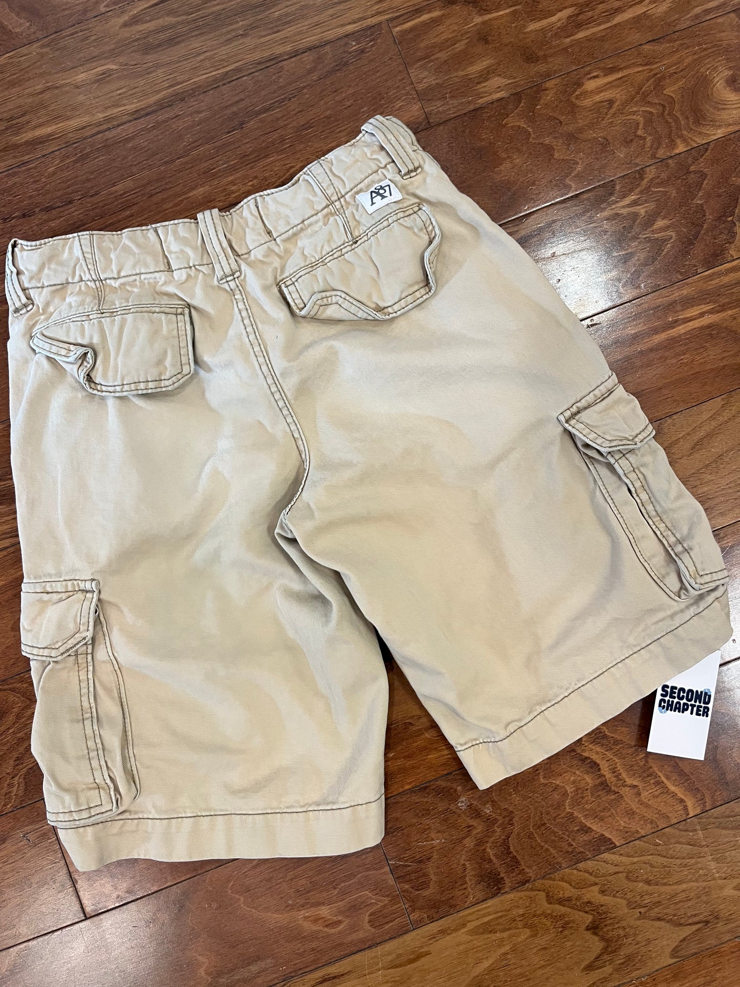 00s Aeropostale Tan Cargo Shorts (28)