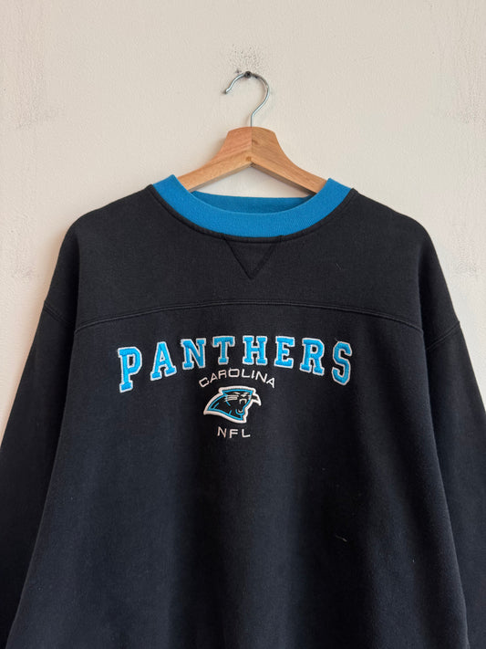 00s Carolina Panthers Embroidered NFL Crewneck (L)