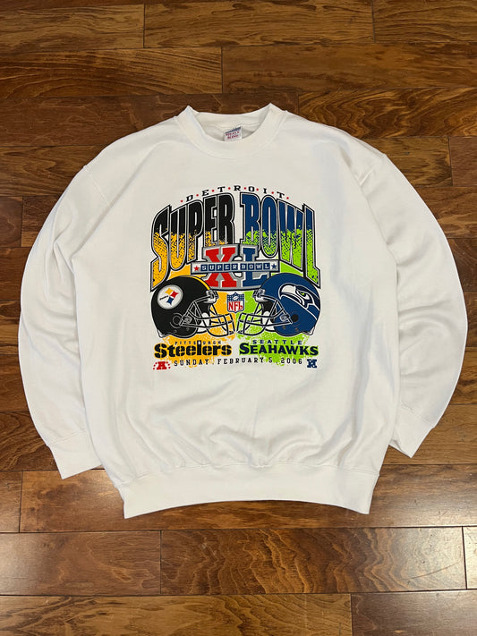 2006 Steelers vs. Seahawks Super Bowl Crewneck (L)