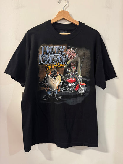 2000 Harley Davidson “Street Tough" Taz Looney Tee (L)