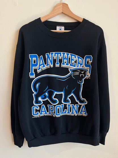 1993 Carolina Panthers Cat NFL Black Crewneck (L)
