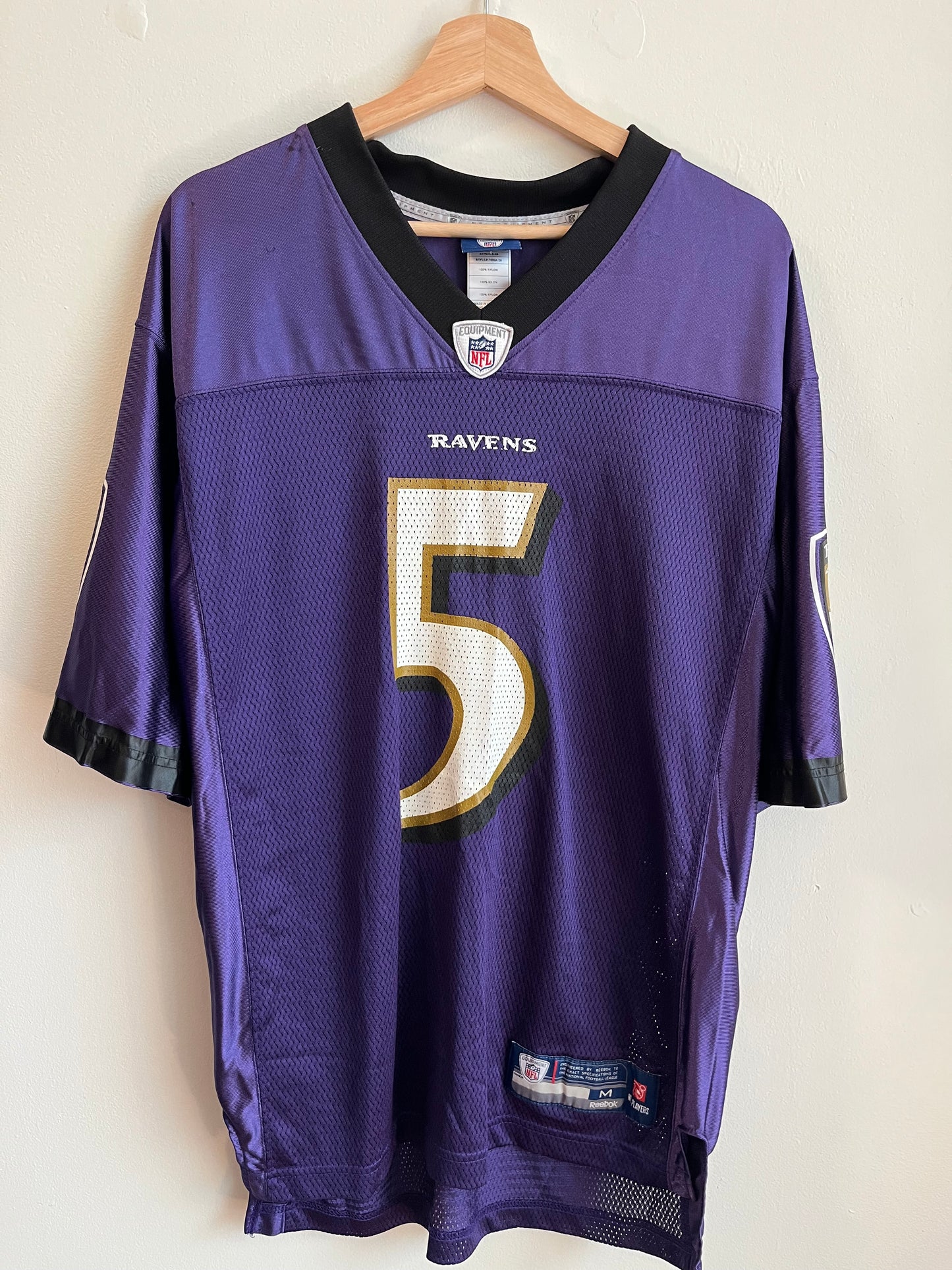 00s Baltimore Ravens Joe Flacco Purple Jersey (M)