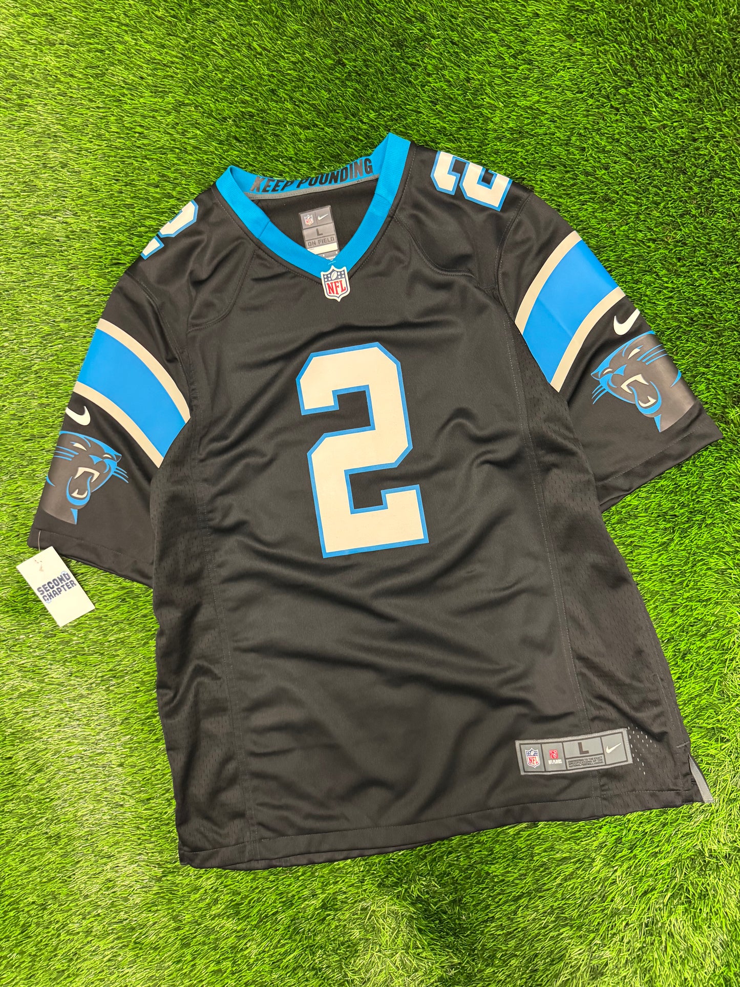 Carolina Panthers DJ Moore #2 Nike NFL Jersey (L)