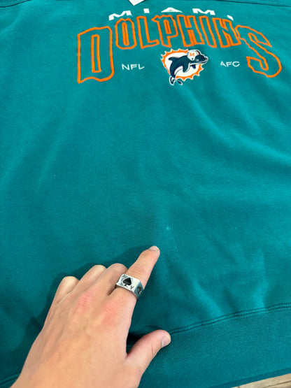 90s Miami Dolphins Embroidered Lee Sports Crewneck (XL)