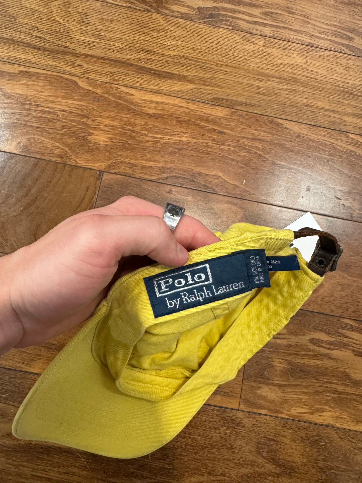 00s Polo Ralph Lauren Yellow Essential Hat (OS)