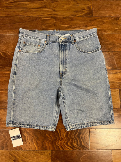 2003 Levi's 505 Light Wash Jean Shorts (34)
