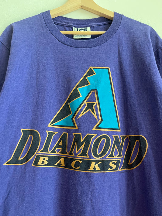 90s Arizona Diamondbacks Purple Lee MLB Tee (M)