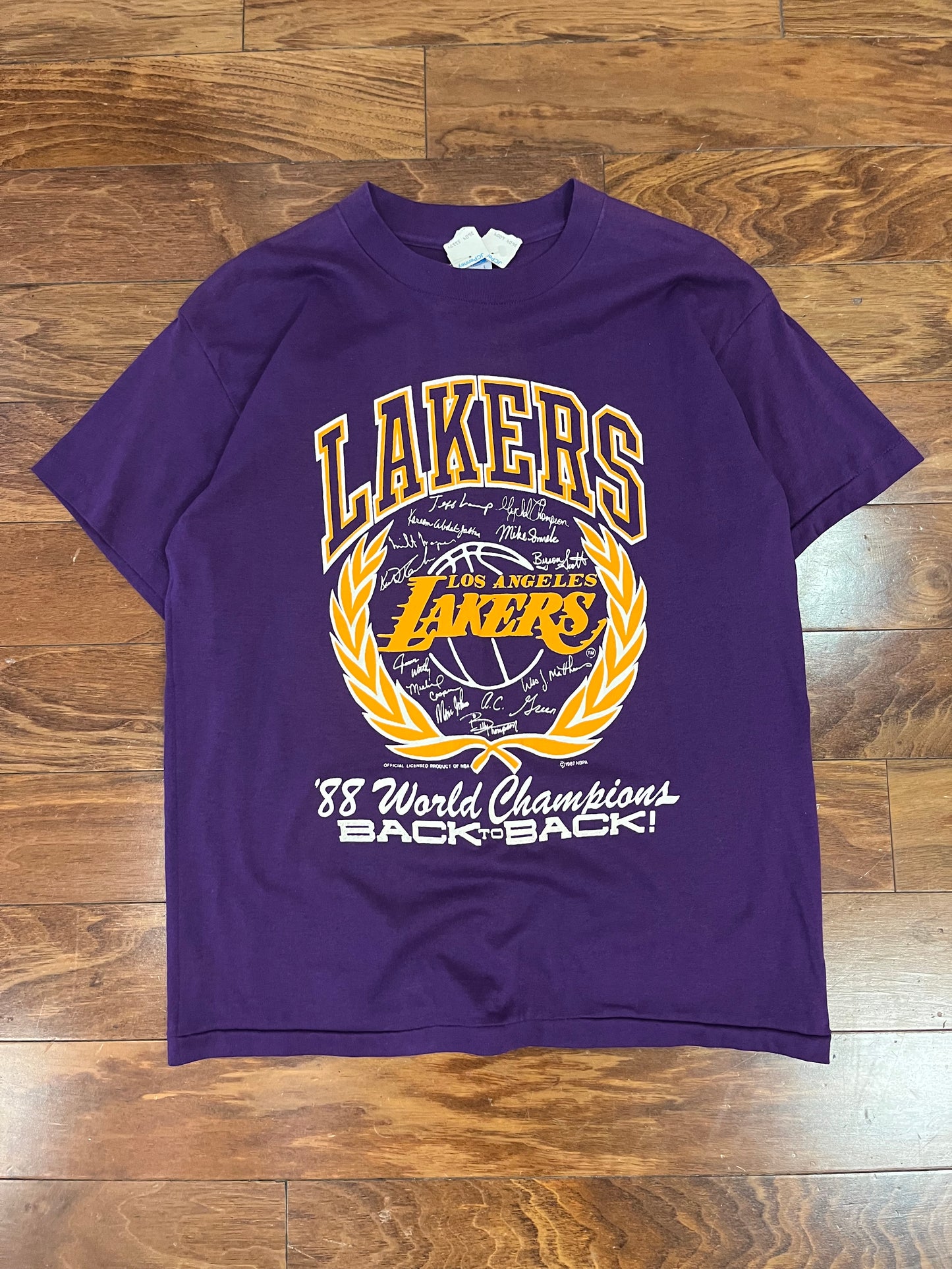 1988 LA Lakers "Back to Back" Tee (L)