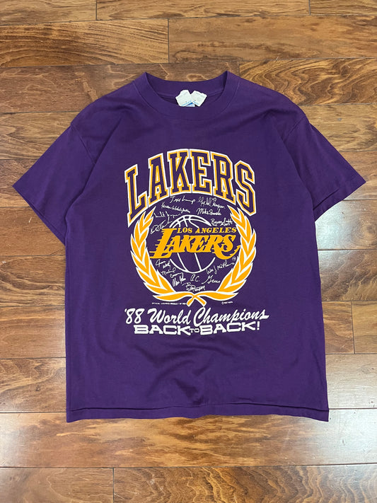 1988 LA Lakers "Back to Back" Tee (L)