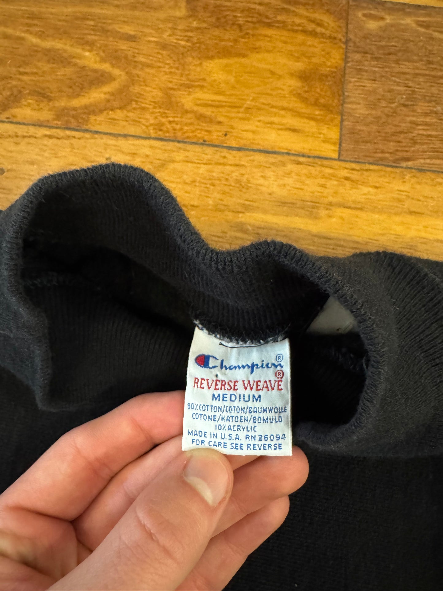 90s Champion Reverse Wave Mock Neck Crewneck (M)