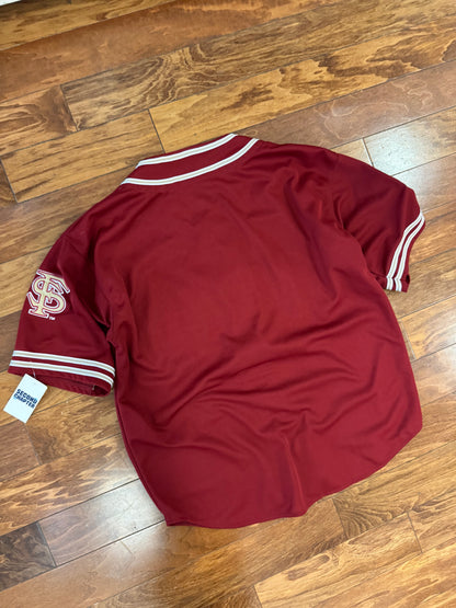 90s Florida State University (FSU) Seminoles Colosseum Baseball Jersey (XXL)