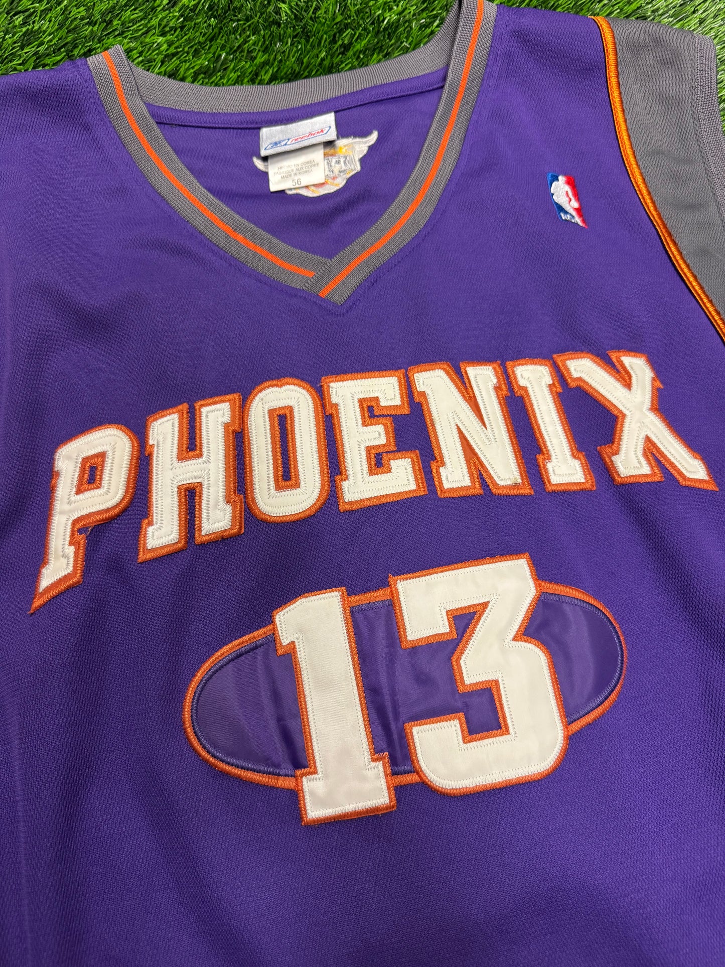 00s Phoenix Suns Steve Nash #13 Vintage Reebok NBA Oversized Jersey (XXL)
