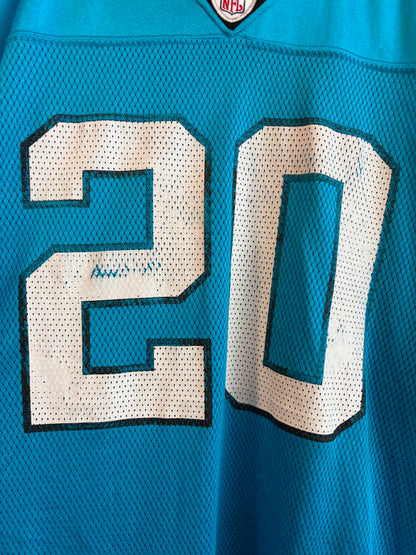 00s Carolina Panthers DeShaun Fosters Reebok Blue Jersey (XL)