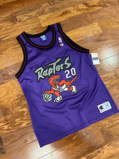 90s Toronto Raptors Damon Stoudamire #20 Champion NBA Jersey (L)