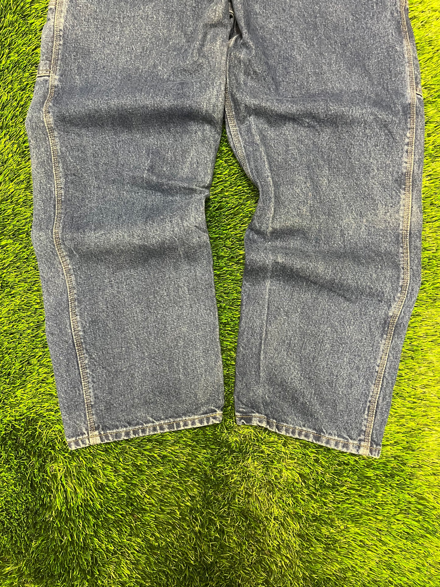 2008 Carhartt Dark Blue Denim Carpenter Jeans (38 x 30)